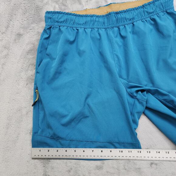 Motion Shorts Mens M Blue Stretch Guide Pro Ripstop Zip Pockets Lightweight - Picture 11 of 12